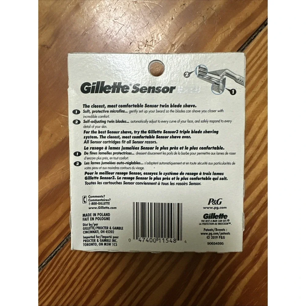 Gillette Sensor Excel Shaving Cartridges - Pack of 10 Twin Blades